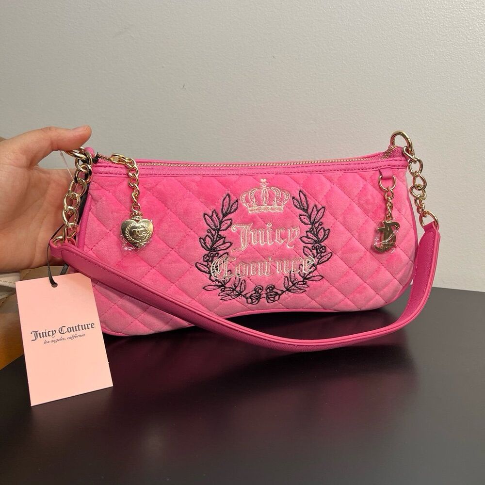Juicy Couture Royal Moment Shoulder Bag - Juicy Pink Y2K - NWT VIRAL - Picture 5 of 9